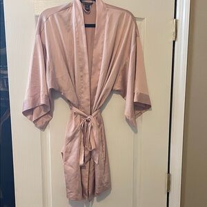 Victoria's Secret Blush Satin Robe